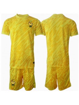 Billige Frankrike Keeper Hjemmedraktsett Barn EM 2024 Kortermet (+ Korte bukser)